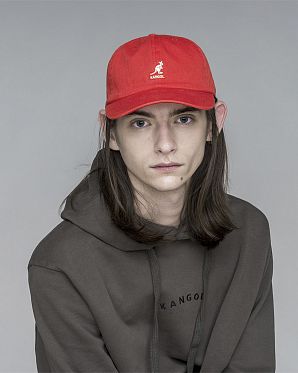 Бейсболка классическая с изогнутым козырьком Kangol K5165HT Washed CHERRY GLOW Бейсболка классическая с изогнутым козырьком Kangol K5165HT Washed CHERRY GLOW