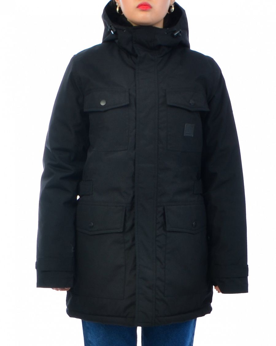 Парка женская зимняя водоотталкивающая на меху USA Mountain Coat Black отзывы