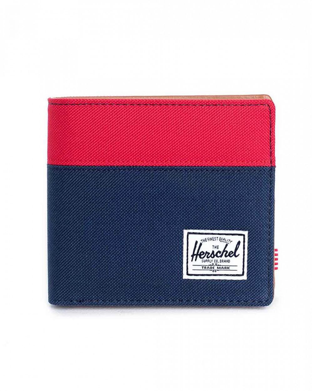 Кошелек мужской на молнии Herschel Hank XL Navy Red отзывы