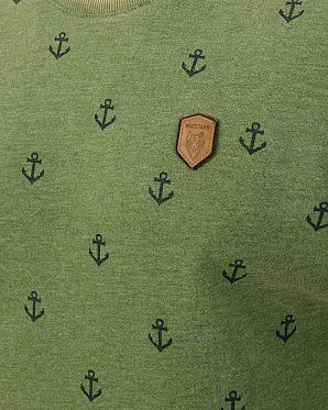 Толстовка мужская свитшот Naketano Rise Of An Enemy Pine Green Толстовка мужская свитшот Naketano Rise Of An Enemy Pine Green