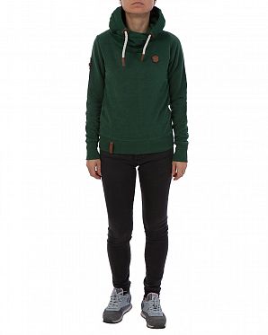 Толстовка женская с капюшоном Naketano Schmierlappen Dirty Green