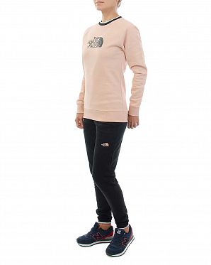 Толстовка женская свитшот хлопок The North Face Drew Peak Pink
