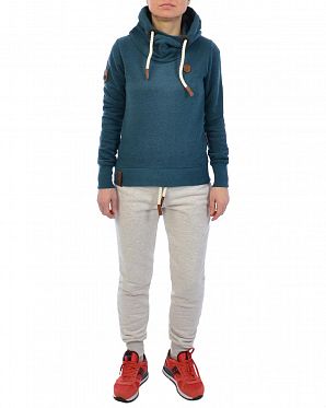 Толстовка женская с капюшоном Naketano Dirty Schmierlappen Dirty Deep Blue Green