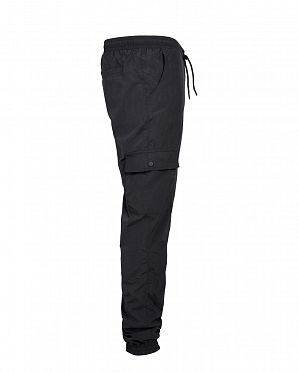 Джоггеры мужские Urban Classics Cargo Nylon Track Pants TB3669 Black Джоггеры мужские Urban Classics Cargo Nylon Track Pants TB3669 Black