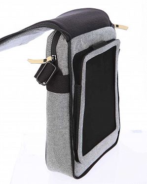 Сумка водоотталкивающая через плечо для ноутбука 11 HEX Academy MacBook Air Grey