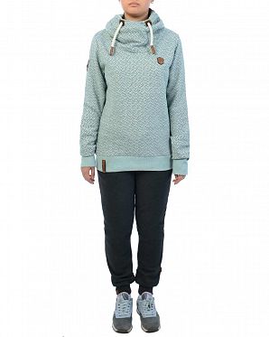 Толстовка женская с капюшоном Naketano Pavian Mint Melange