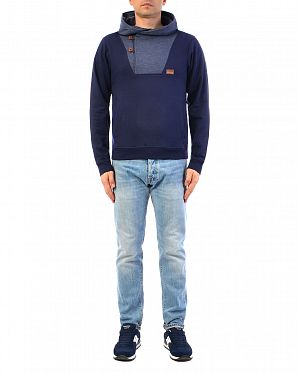 Толстовка мужская с капюшоном Iriedaily Ean Effort Hoody Navy