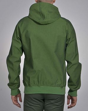 Ветровка водоотталкивающая на флисе Iriedaily City Shield Green Black