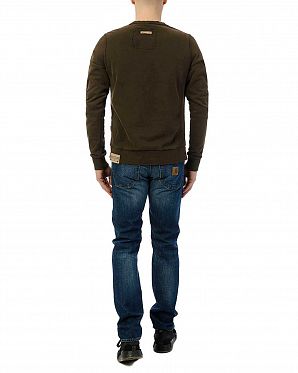 Толстовка мужская свитшот Naketano Schwanz mit Bravour Brown Толстовка мужская свитшот Naketano Schwanz mit Bravour Brown