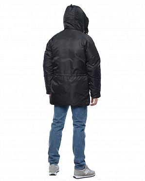 Пуховик водонепроницаемый на гусином пуху Корея NudeBones Black