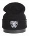 Шапка с подворотом '47 Brand NFL Las Vegas Raiders Black White отзывы