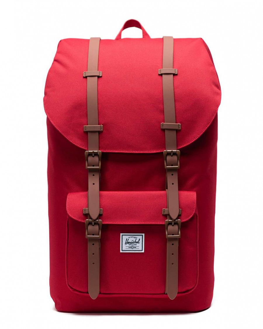 Рюкзак водоотталкивающий большой с отделом для 15 ноутбука Herschel L. America Red Saddle Brown отзывы