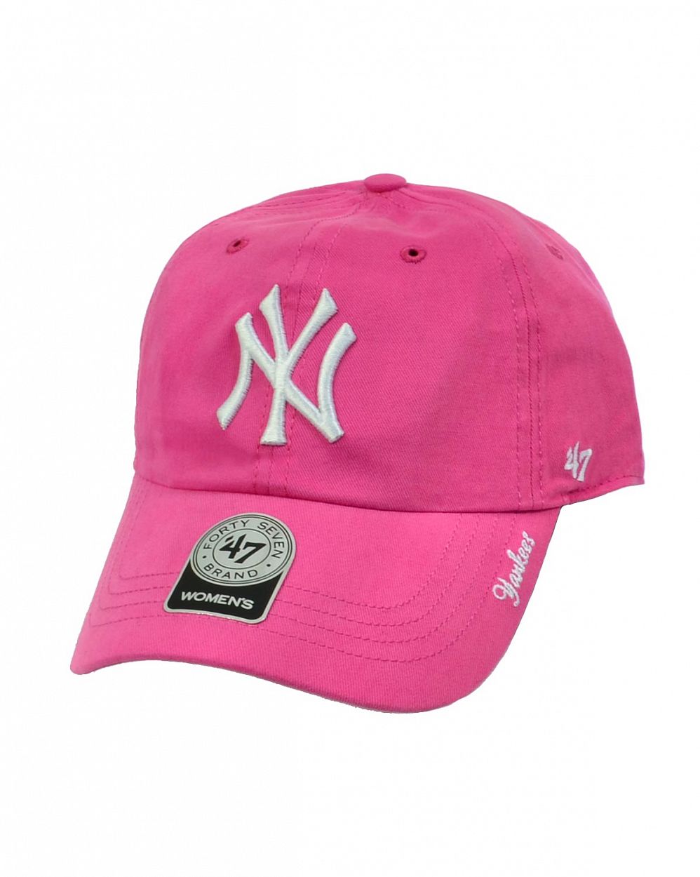 Бейсболка классическая с изогнутым козырьком '47 Brand MIATA Clean Up New York Yankees Magenta отзывы