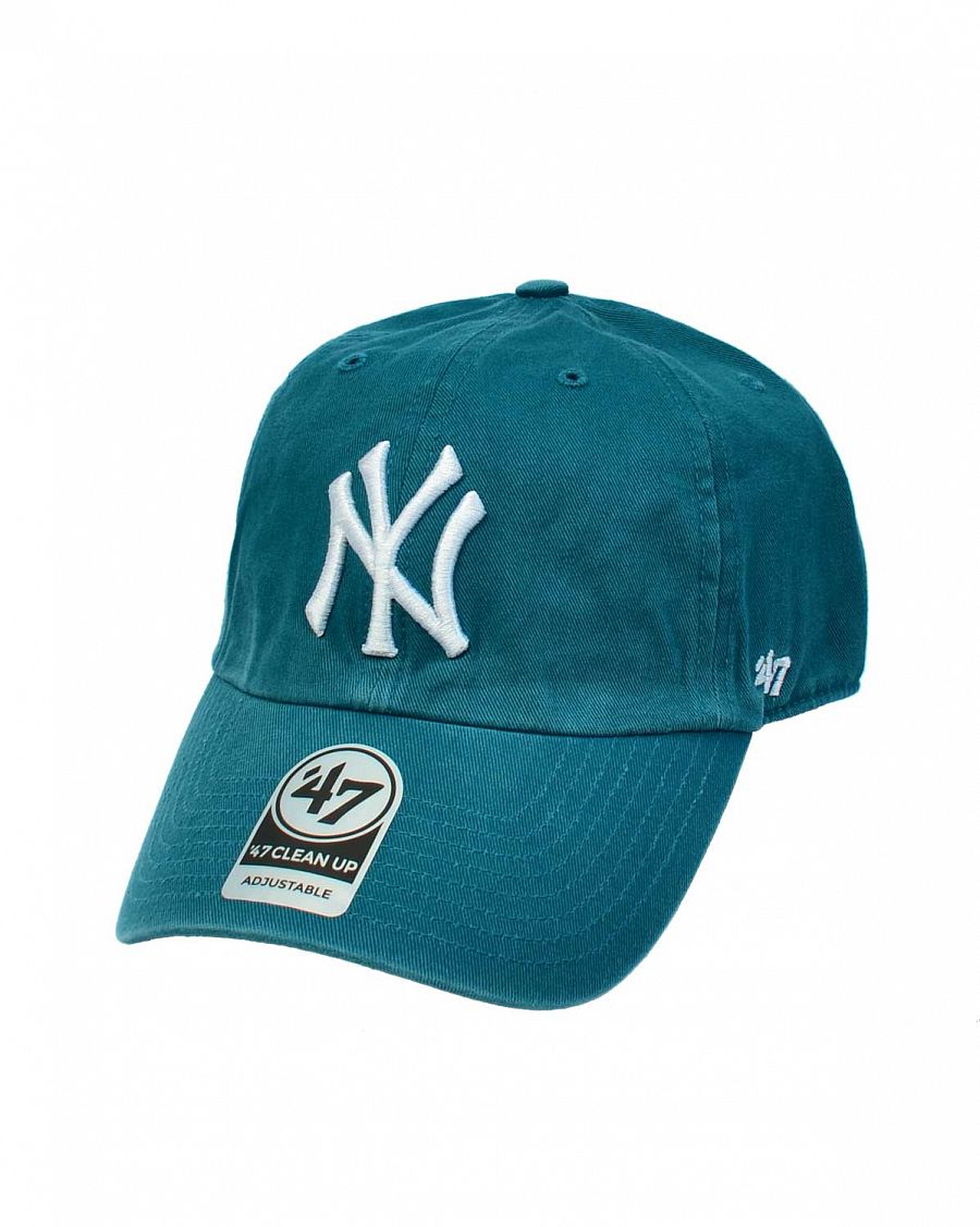 Бейсболка классическая с изогнутым козырьком '47 Brand Clean Up New York Yankees Dark Teal отзывы