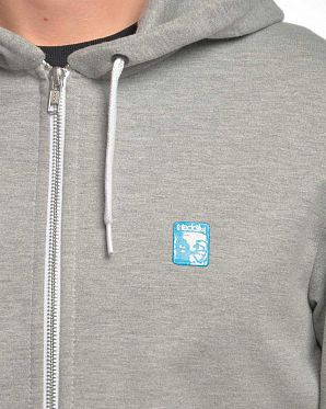 Толстовка мужская на молнии с капюшоном Iriedaily Desire Effect Grey Mel