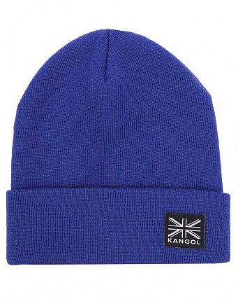 Шапка зимняя вязаная с подворотом Англия Kangol Cuff Ultra Blue