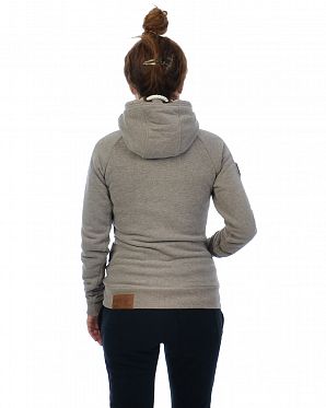 Толстовка женская на молнии с капюшоном Naketano Brazzo Djubre Melange