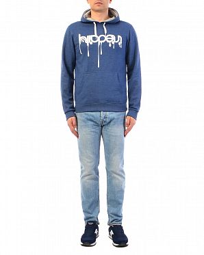 Толстовка мужская с капюшоном Iriedaily Upside Down 2 Navy Mel