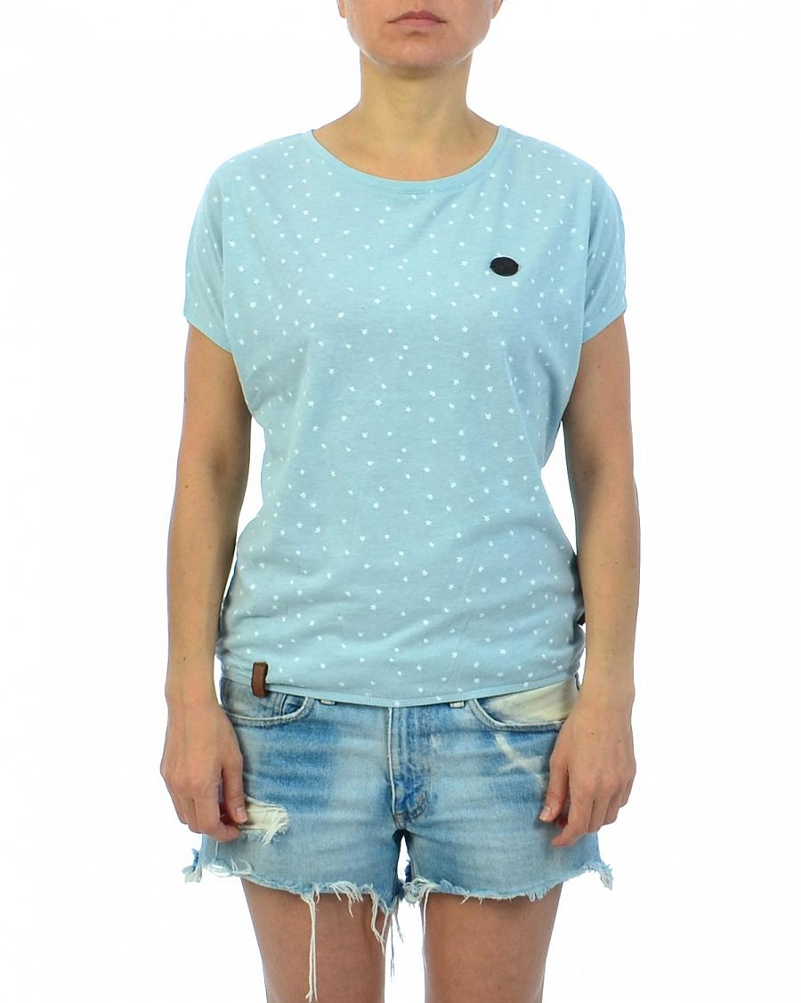 Футболка женская на резинке свободная Германия Naketano EyHammaAltaLaaaaaba III Pastel Blue Melaange отзывы Футболка женская на резинке свободная Германия Naketano EyHammaAltaLaaaaaba III Pastel Blue Melaange отзывы