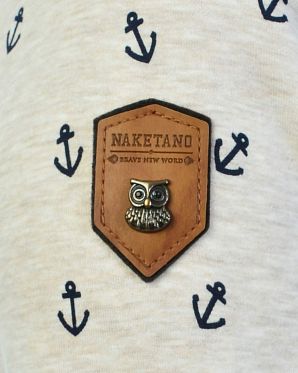 Толстовка женская на молнии с капюшоном Naketano Scheideanstalt Mothership Oma Melange