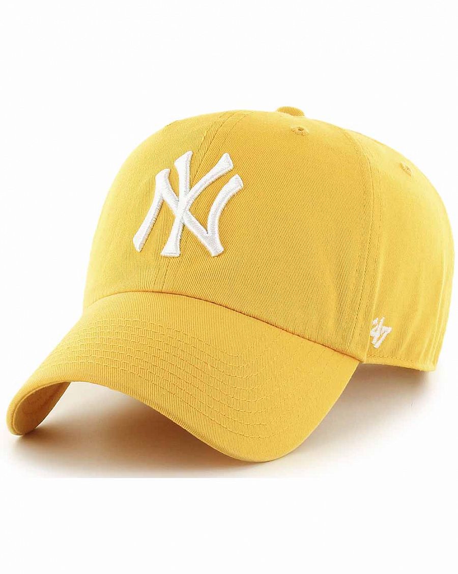 Бейсболка классическая с изогнутым козырьком '47 Brand Clean Up New York Yankees YG Yellow Gold отзывы