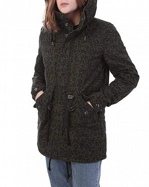 Парка женская утепленная Urban Classics Clash Parka Panther Print