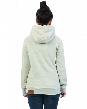 Толстовка женская с капюшоном Naketano Blonder Engel Wiederkauer Stone Grey Gun Melange