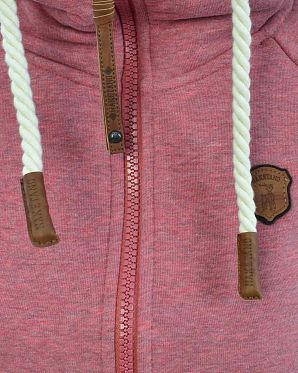 Толстовка женская на молнии с капюшоном Naketano Brazzo IX Luccente Melange