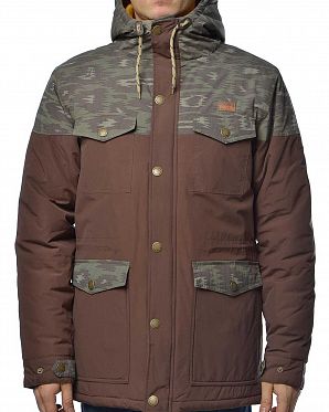 Куртка водоотталкивающая демисезонная Iriedaily Insulaner Chocolate