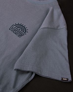 Футболка Vans Sun And Palm Be Like Grey Blue
