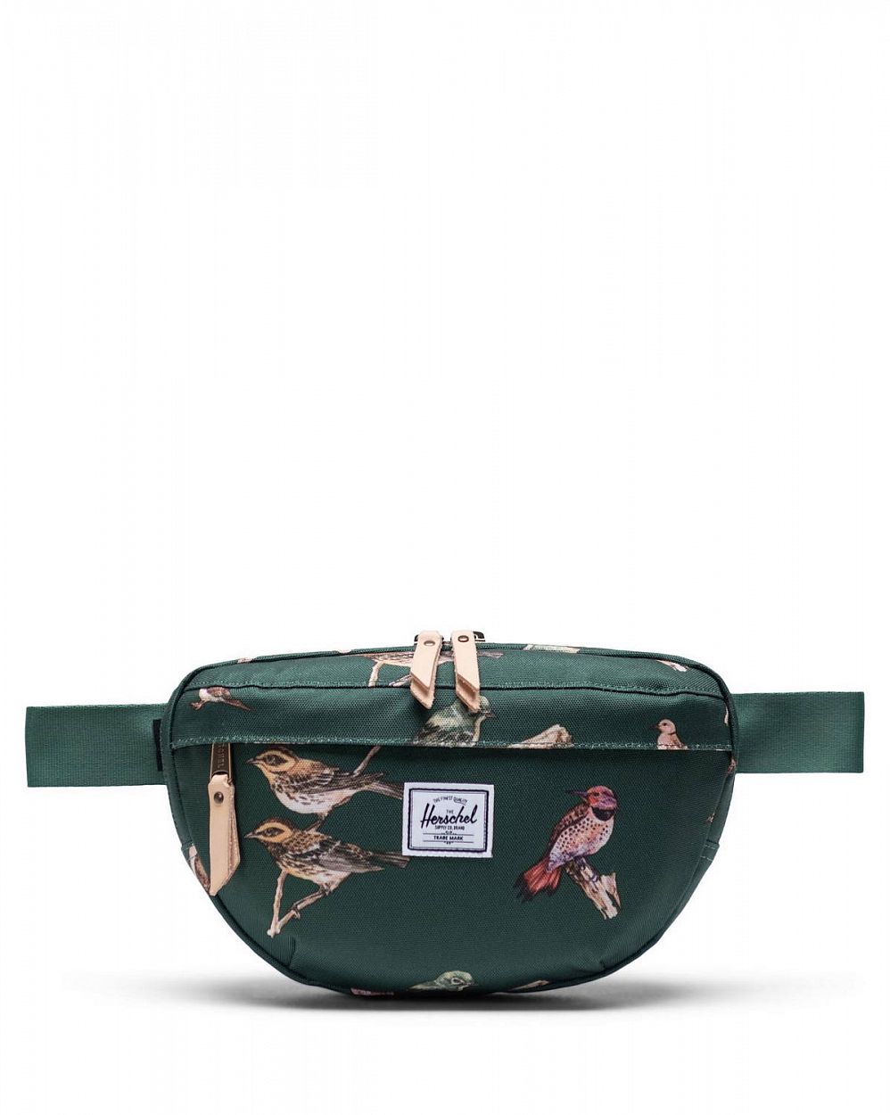 Сумка поясная водостойкая Herschel Nineteen Dark Green Birds отзывы