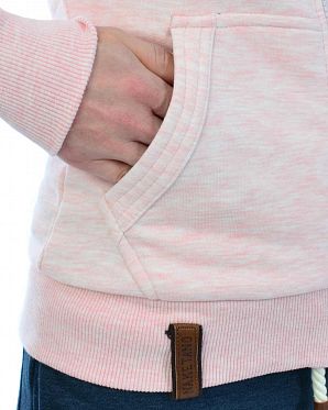 Толстовка женская на молнии с капюшоном Naketano Brazzo Candy Muschi Melange