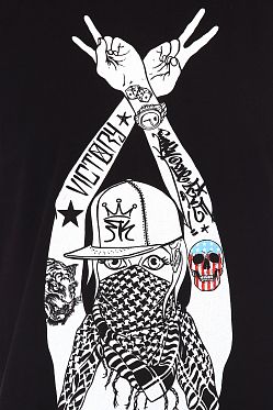 Футболка мужская Rum Knuckles Posse Black Футболка мужская Rum Knuckles Posse Black