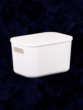 Контейнер АЛИ ЧАЙНА с крышкой SH179, 14 L, Малый Высокий Белый