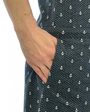 Платье женское короткий рукав и карманами Naketano El Majmuni Ankerdizzel Indigo Blue Платье женское короткий рукав и карманами Naketano El Majmuni Ankerdizzel Indigo Blue