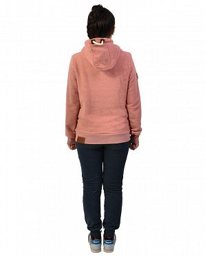 Толстовка женская с капюшоном Naketano Schmierlappen IX Foggy Rose Mel Толстовка женская с капюшоном Naketano Schmierlappen IX Foggy Rose Mel