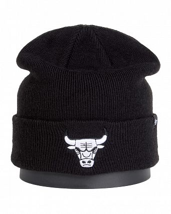 Шапка с подворотом '47 Brand NBA Chicago Bulls Black White