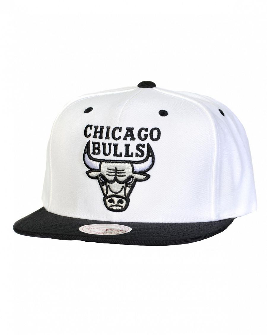 Бейсболка с прямым козырьком Mitchell and Ness VC MN-NBA Chicago Bulls White отзывы