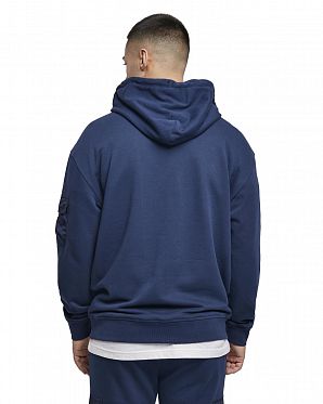 Толстовка мужская с капюшоном Urban Classics Commuter Hoody Dark Blue Толстовка мужская с капюшоном Urban Classics Commuter Hoody Dark Blue