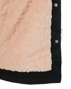 Парка демисезонная водоотталкивающая на меху Urban Classics Peached Teddy Black