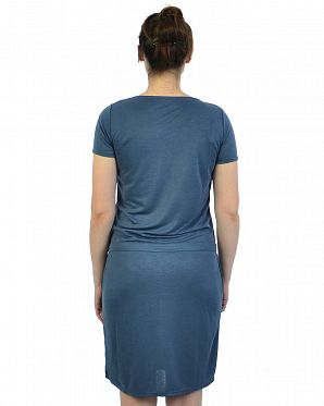 Платье женское короткий рукав и карманами Naketano Kleider Blue Платье женское короткий рукав и карманами Naketano Kleider Blue