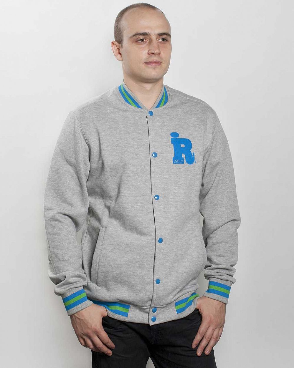 купить Толстовки Iriedaily College 2 Jacket Grey-mel в Москве купить Толстовки Iriedaily College 2 Jacket Grey-mel в Москве