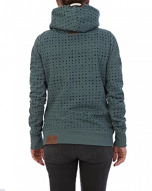 Толстовка женская с капюшоном Naketano Darthovic Liaves Green Star