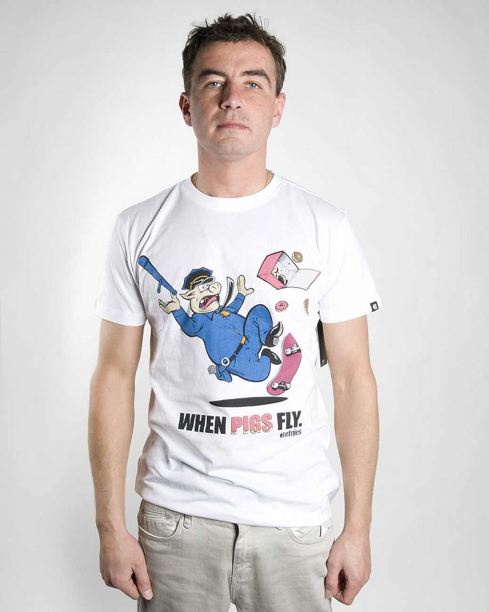 Футболка Etnies Pigs Fly S/S Tee White отзывы