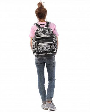 Рюкзак тканевый водостойкий с отделом для 13 ноутбука Obey Propaganda Submarine White Black Рюкзак тканевый водостойкий с отделом для 13 ноутбука Obey Propaganda Submarine White Black