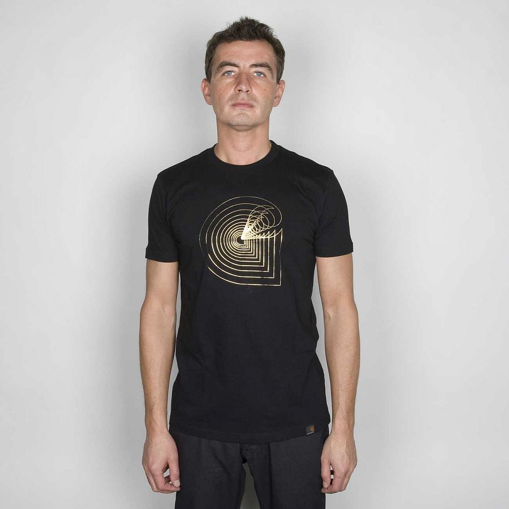 Футболка Carchartt Spiral T\S Blk\gold отзывы