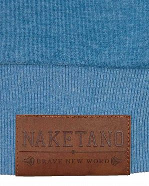 Толстовка мужская с высоким воротом Naketano Congenialer Pimmel III Light Blue Толстовка мужская с высоким воротом Naketano Congenialer Pimmel III Light Blue