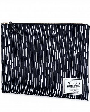 Клатч Herschel Network Extra Large black white rain drop camo Клатч Herschel Network Extra Large black white rain drop camo