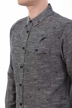 Рубашка мужская с длинным рукавом Publish Brand USA Generick Black