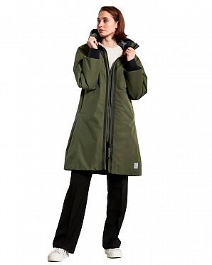 Парка женская зимняя водонепроницаемая Швеция Didriksons Aino Green